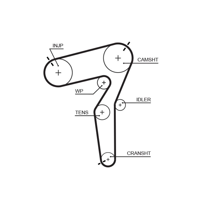 PASEK ROZRZĄDU GATES 5684XS OPEL 1.9D 04-