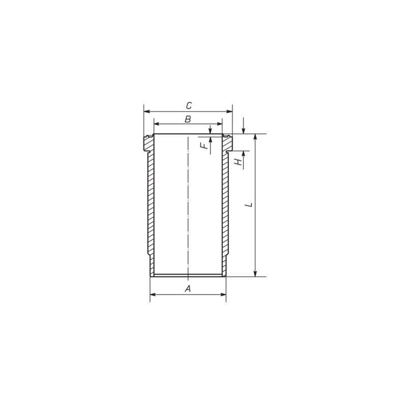 TULEJA CYLINDROWA MAHLE 227WN6701 MAN D2066 HONOWANA 04-