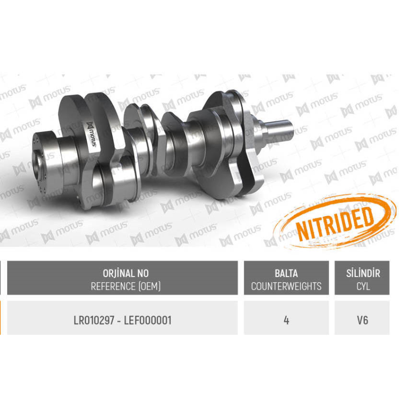 WAŁ KORBOWY MV PARTS D35023M ROVER 2.7TD 05-