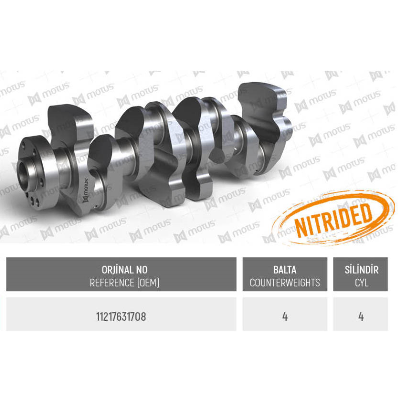 WAŁ KORBOWY MV PARTS D35026 BMW 16V 2.0 11-