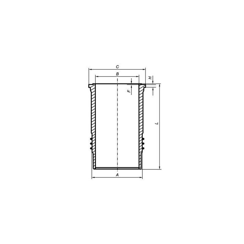 TULEJA CYLINDROWA MAHLE 439WN0500 LIEBHERR D924