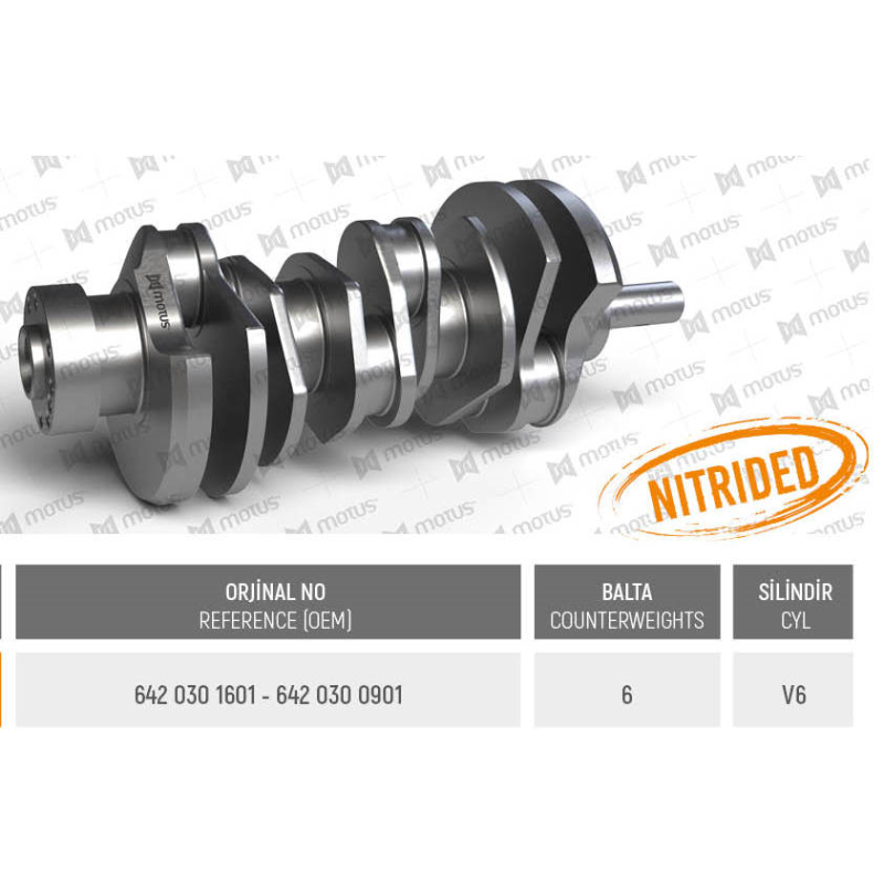 WAŁ KORBOWY MV PARTS D35028 MERCEDES V6 3.0CDI