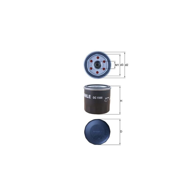 FILTR OLEJU KNEHT OC1566 NISSAN 1.0-3.7 00-19