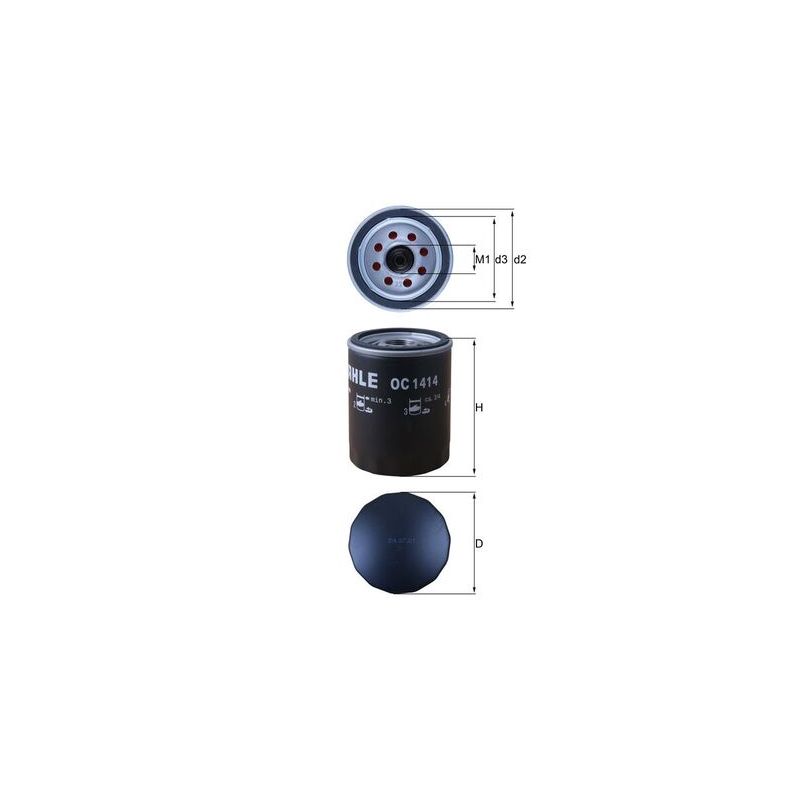 FILTR OLEJU KNEHT OC1414 FORD 2.0TDCI 15-