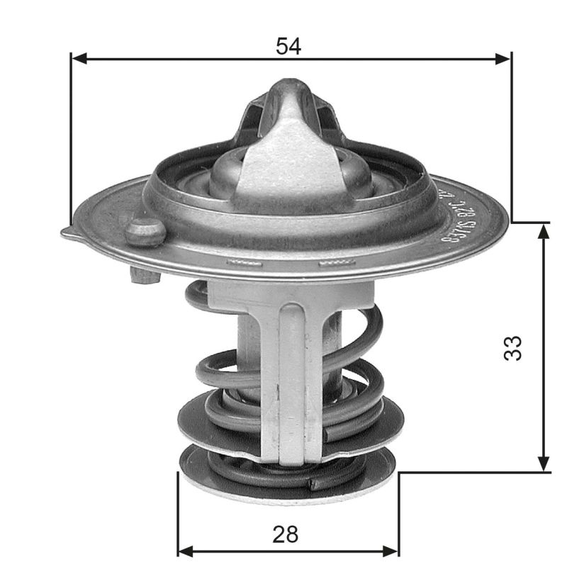TERMOSTAT GATES TH29882G1 HYUNDAI 1.6-4.0 80-12