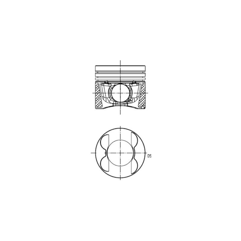 TŁOK KOLBENSCHMIDT 40809610 0.25 MERCEDES 16V  2.1CDI 06-