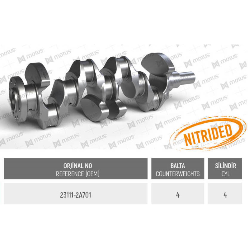 WAŁ KORBOWY MV PARTS D35045 HYUNDAI 1.6CRDI 10-