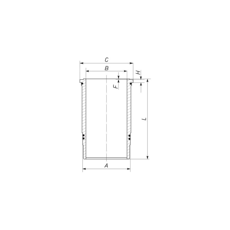 TULEJA CYLINDROWA MAHLE 439LW00100001 LIEBHERR D934