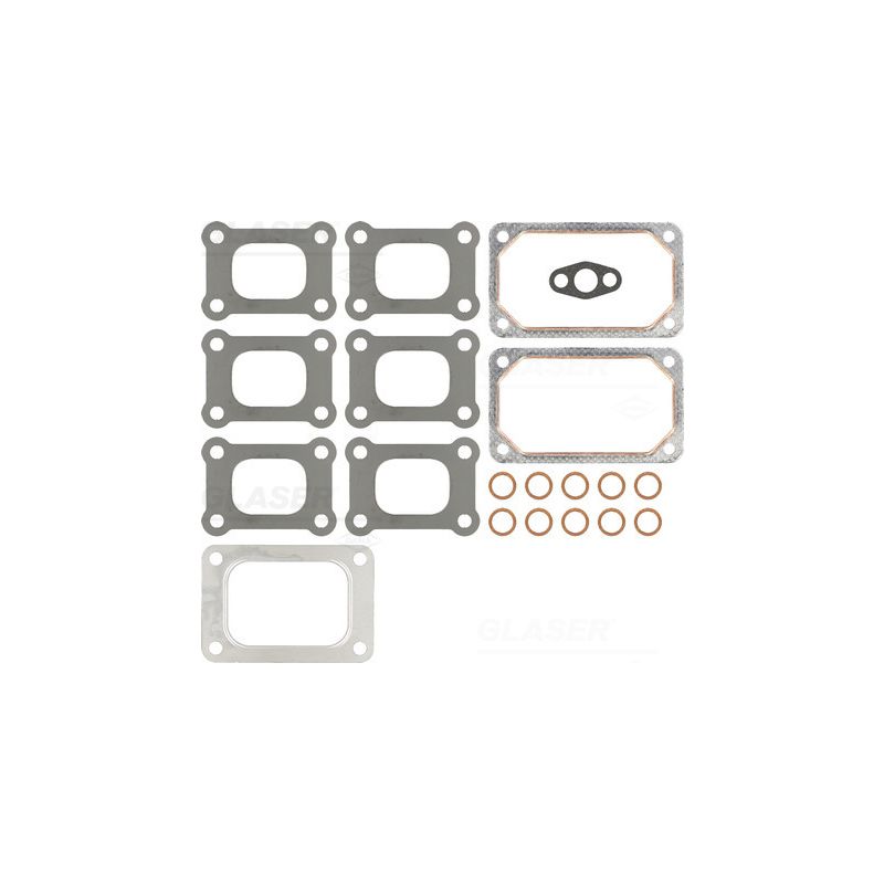 KOMPLET USZCZELEK KOLEKTORA SSĄCO/WYDECHOWEGO GLASER M38475-00 VOLVO D12C -