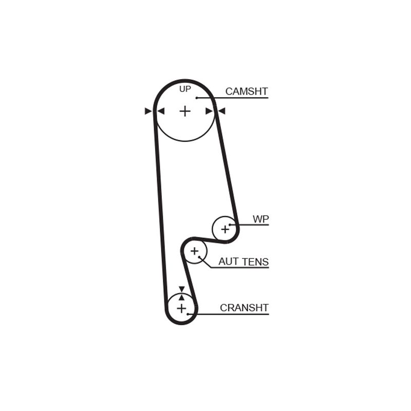 KOMPLET ROZRZĄDU GATES K015234XS HONDA 1.8-2.3 90-00