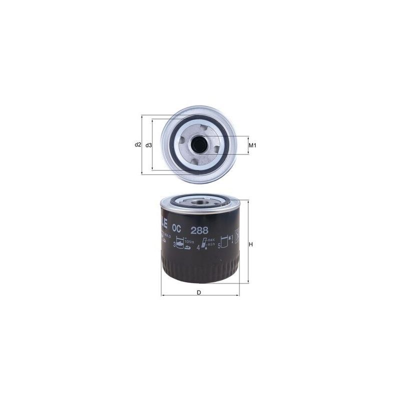 FILTR OLEJU KNEHT OC288 FORD 1.5-6.4 06-