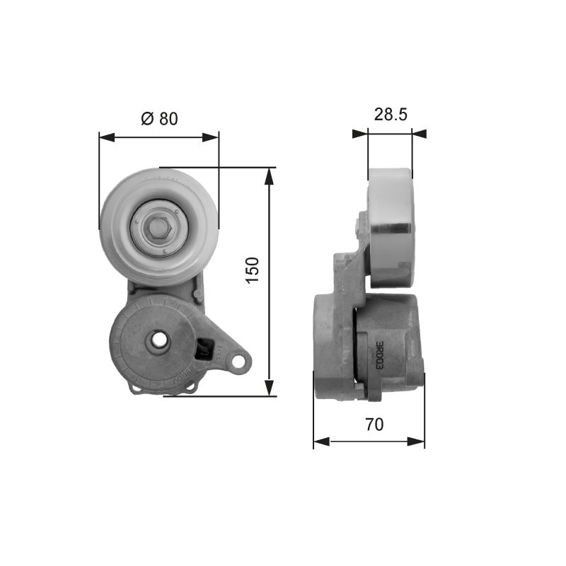 NAPINACZ PASKA GATES T38413 MITSUBISHI 2.0-2.4 03-13