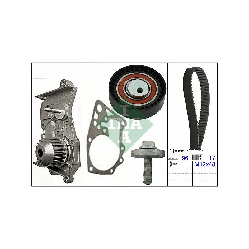 KOMPLET ROZRZĄDU INA 530060430 RENAULT 1.4-1.6 07-