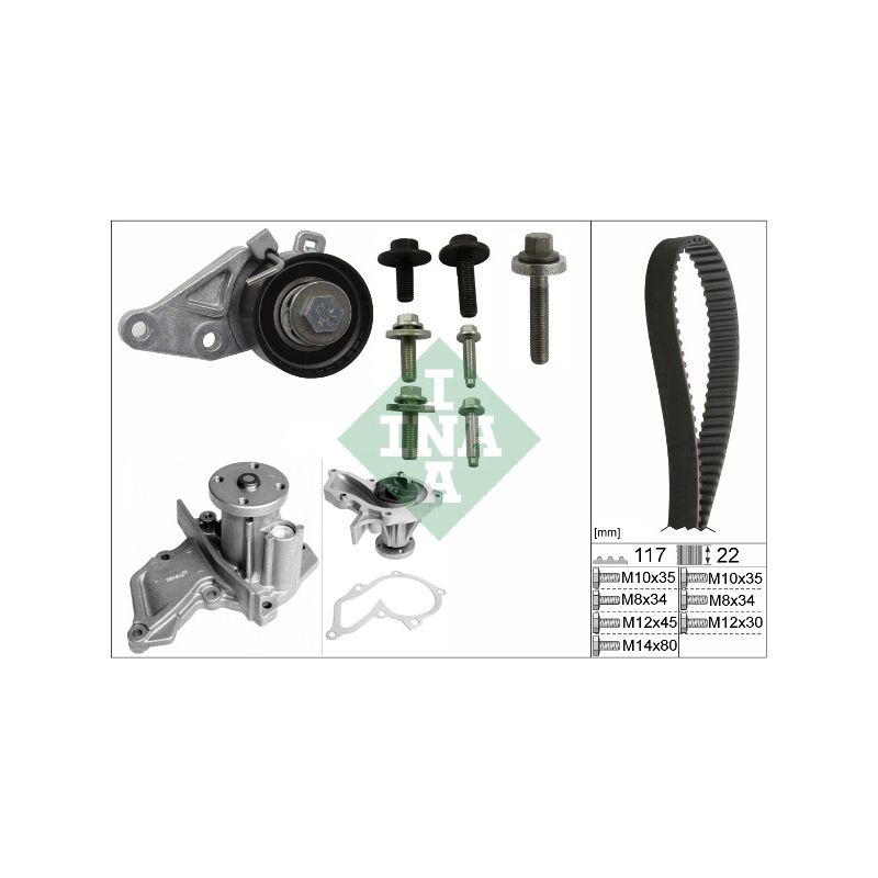 KOMPLET ROZRZĄDU INA 530014030 FORD 1.2-1.6 95-12