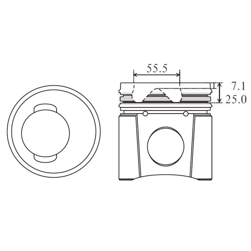 TŁOK MV PARTS P8120A STD CUMMINS 6CT8.3