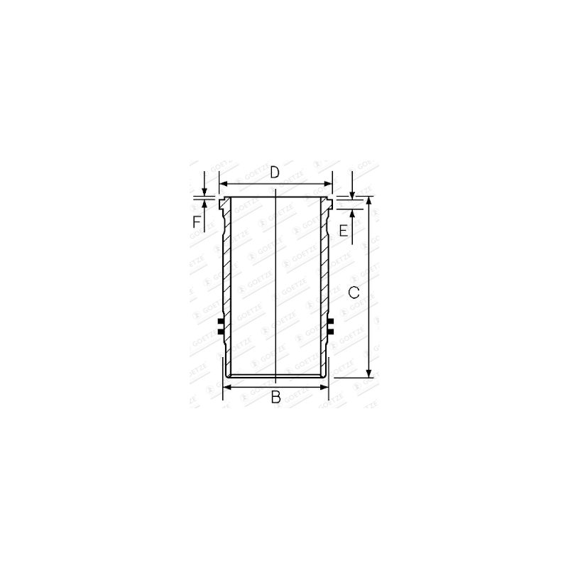TULEJA CYLINDROWA GOETZE 1445122000 MERCEDES OM541 96-