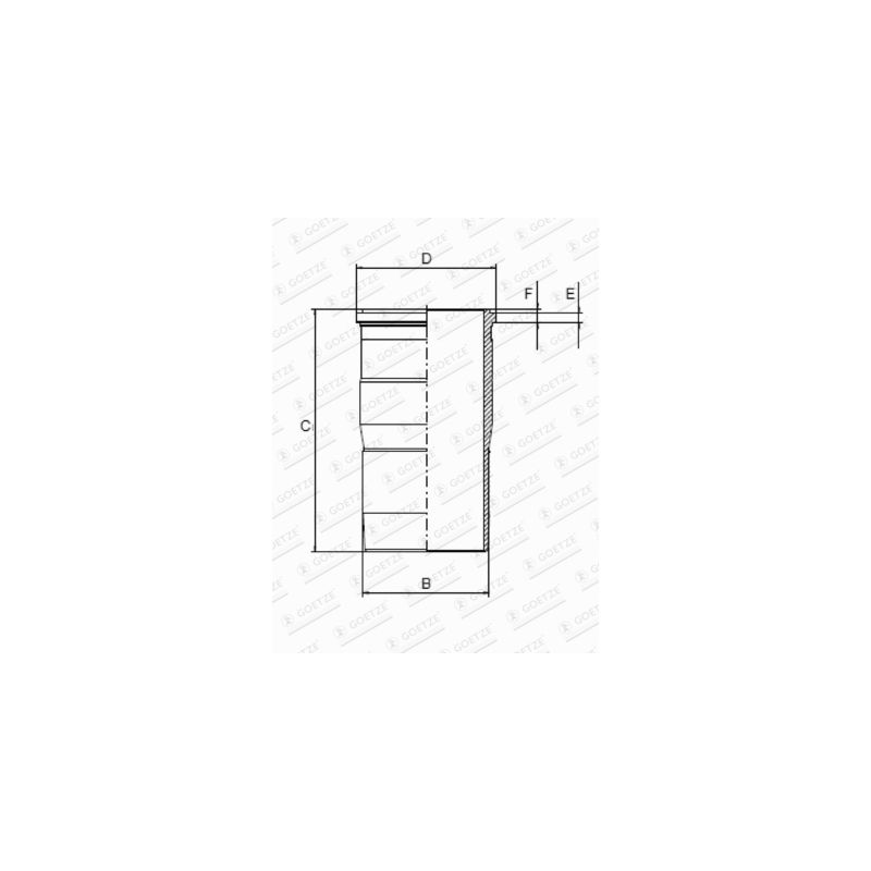 TULEJA CYLINDROWA GOETZE 1445119000 VOLVO TAD13 05-
