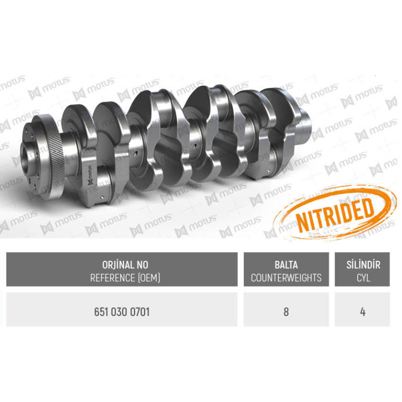 WAŁ KORBOWY MV PARTS D35067 MERCEDES 16V 2.2CDI 08-