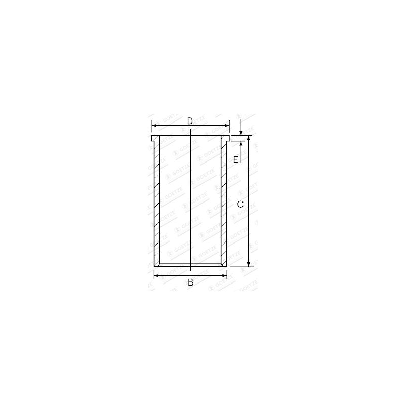 TULEJA CYLINDROWA GOETZE 1402118000 ISUZU 2.0-2.4D 69-