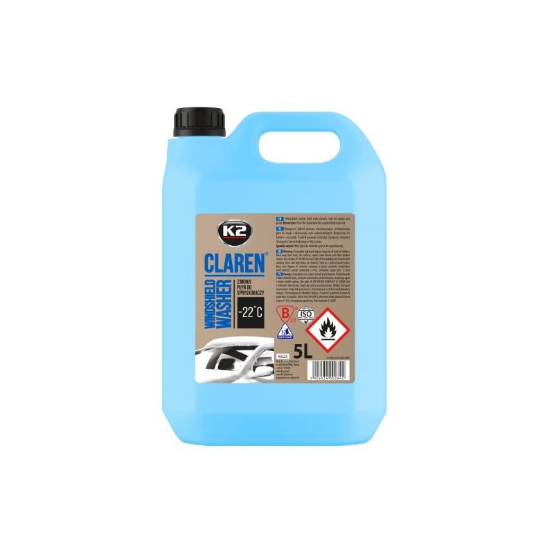 PŁYN DO SPRYSKIWACZY CLAREN 5L ZIMA K2 K625