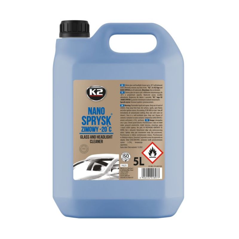 PŁYN DO SPRYSKIWACZY NANO SPRYSK 5L ZIMA K2 Y625