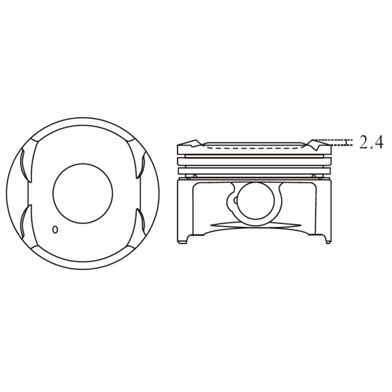 TŁOK MV PARTS P5361A STD CHEVROLET 1.2 09-