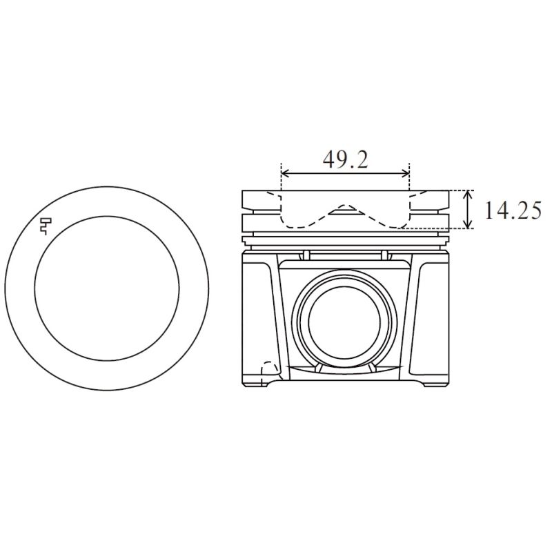 TŁOK MV PARTS P5364A STD FIAT 16V 2.3JTD 14-