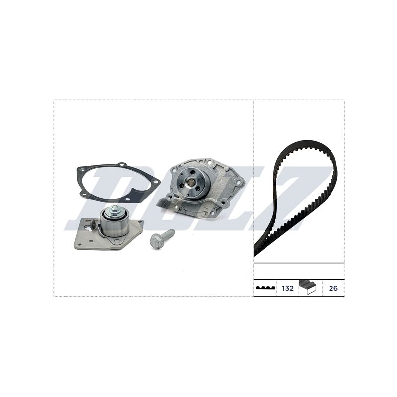 KOMPLET ROZRZĄDU DOLZ KD128 RENAULT 1.9D 01-