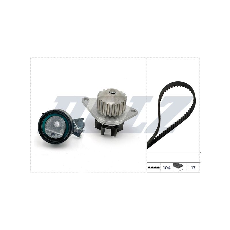 KOMPLET ROZRZĄDU DOLZ KD057 PSA 1.4 93-