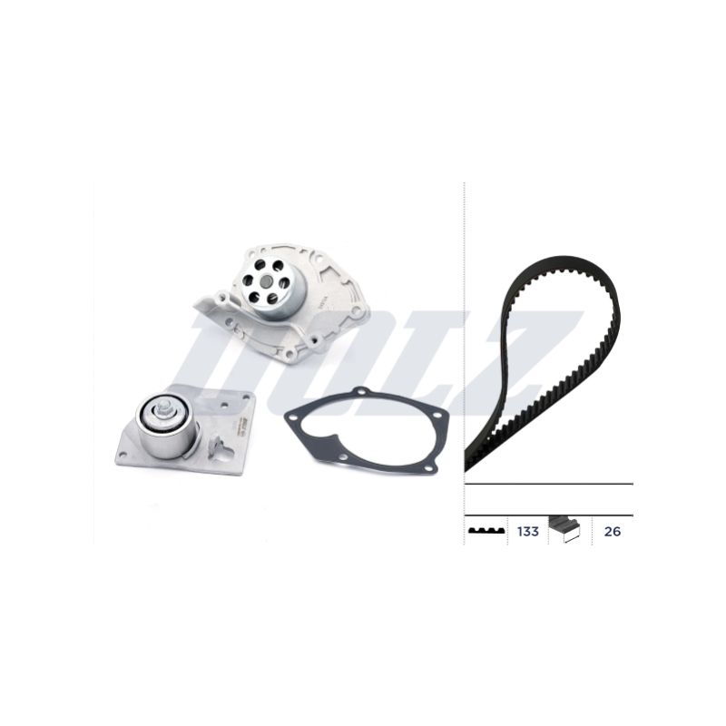 KOMPLET ROZRZĄDU DOLZ KD027 RENAULT 1.9D 04-