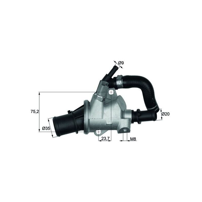 TERMOSTAT MAHLE TI14588 FIAT 1.9-2.4JTD 01-08