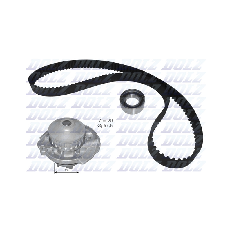 KOMPLET ROZRZĄDU DOLZ KD129 FORD T 0.8-1.1 86-10