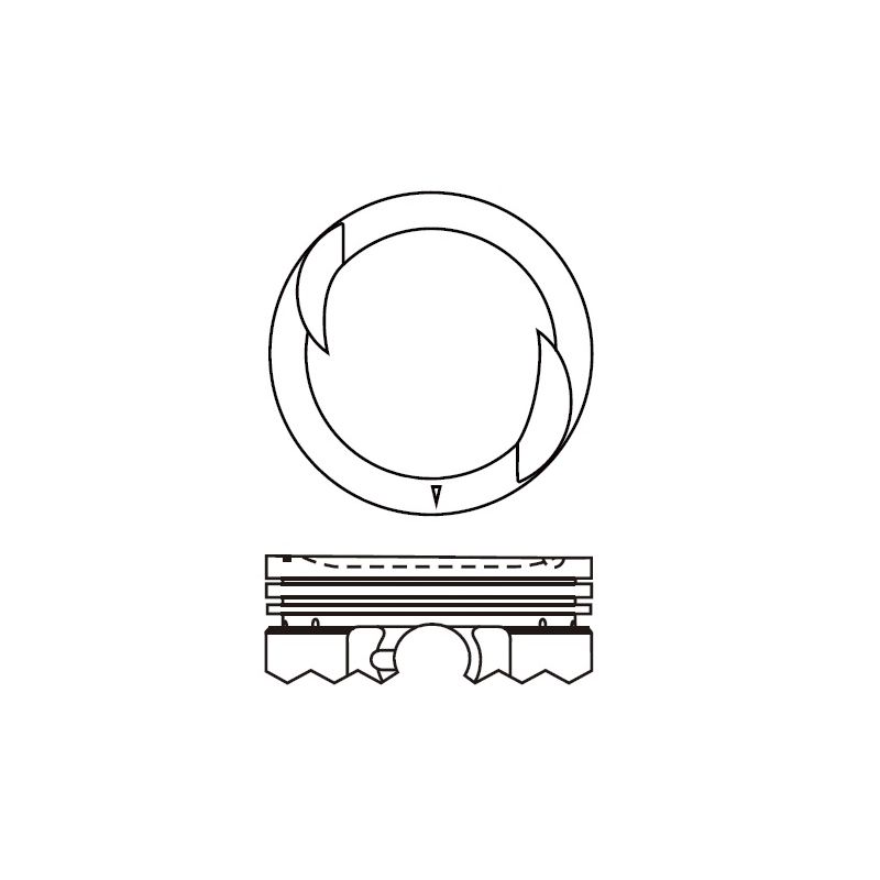 TŁOK MV PARTS P5551A STD DAEWOO 0.8 02-15