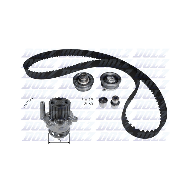 KOMPLET ROZRZĄDU DOLZ KD104 SK 1.9SDI 99-12