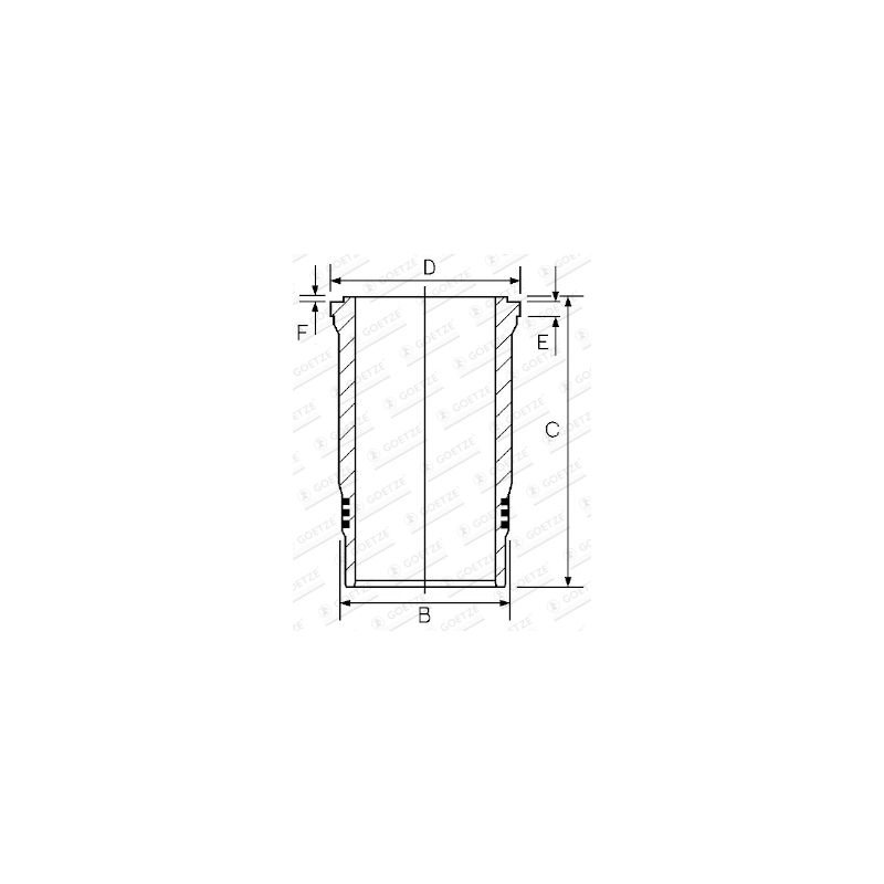 TULEJA CYLINDROWA GOETZE 1545063000 MAN D2066 HONOWANA 04-