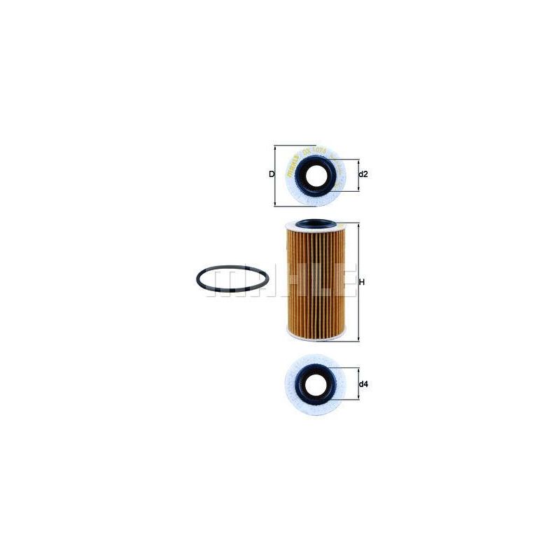 FILTR OLEJU KNEHT OX1076D VW/AD 3.0-4.0 14-20