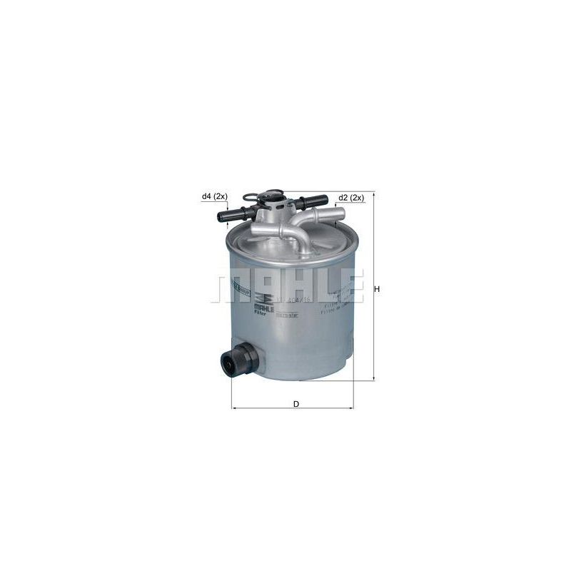FILTR PALIWA KNEHT KL404/16 ILTR.PL RENAULT 1.5DCI 05-15