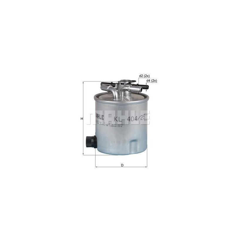 FILTR PALIWA KNEHT KL404/25 ILTR.PL RENAULT 1.5-1.6DCI 05-15