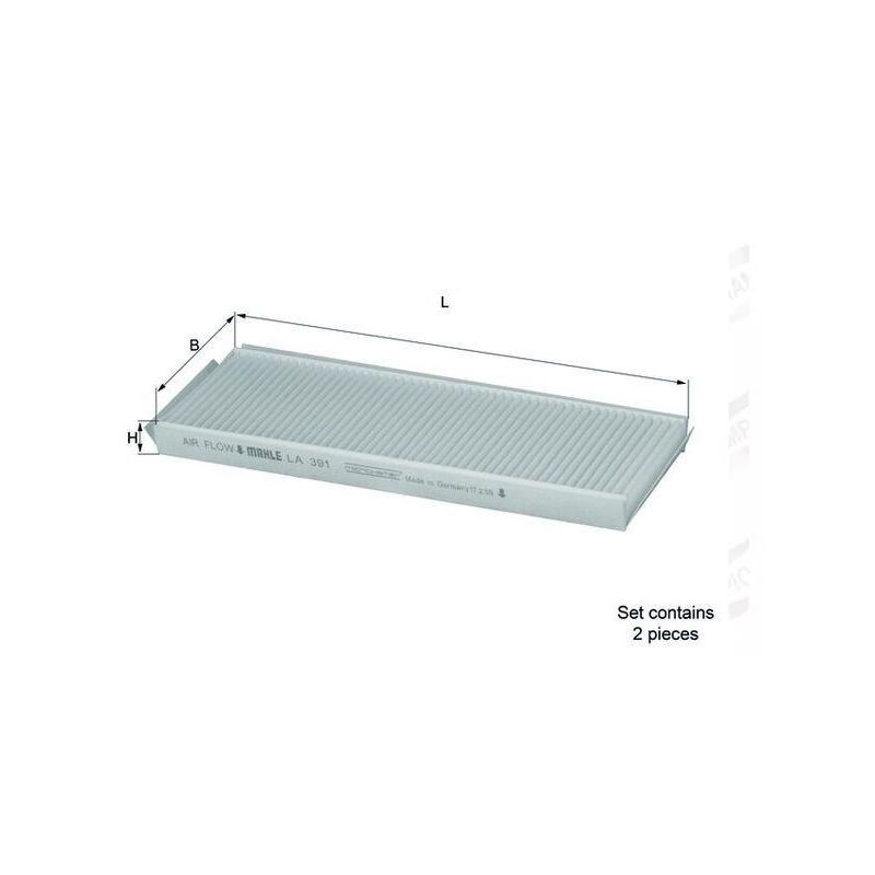 FILTR KABINOWY KNEHT LA391/S SY/DW 2.0-3.2 02-15