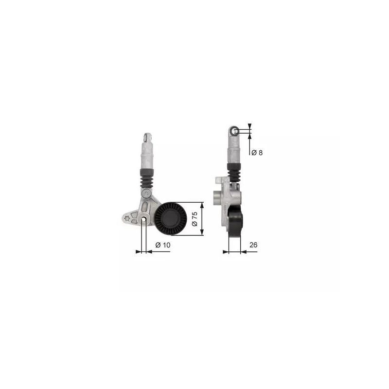 NAPINACZ PASKA GATES T39099 AUDI 2.7TDI-3.0TDI