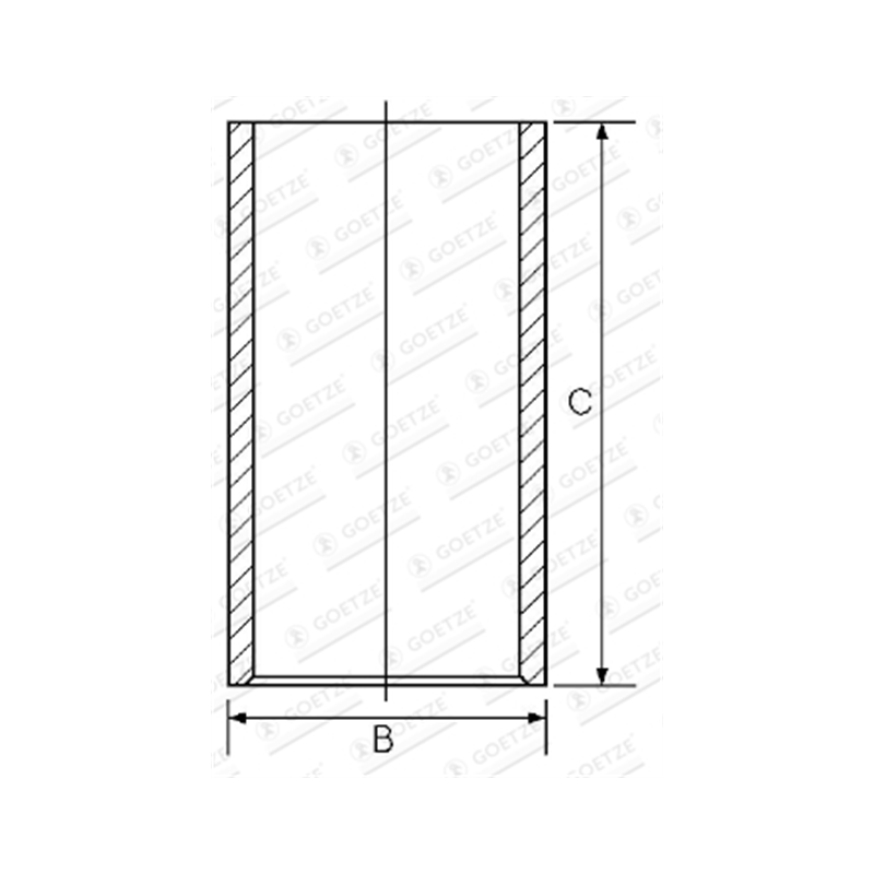 TULEJA CYLINDROWA GOETZE 1401094110 IVECO 8045.05 84- NADWYMAR