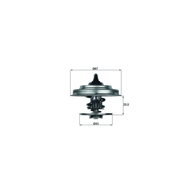 TERMOSTAT MAHLE TX1887D MERCEDES 2.0-3.2 67-