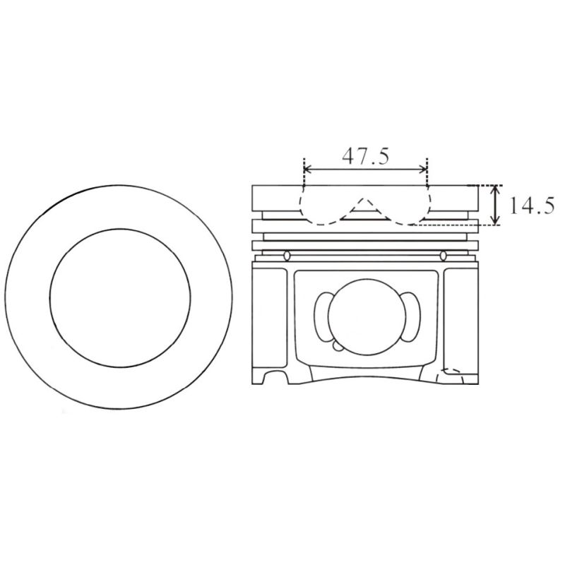 TŁOK MV PARTS P5866A STD BMW 2.0D 15-