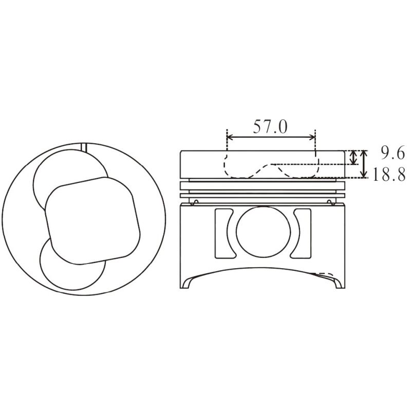 TŁOK MV PARTS P5904A STD ISUZU 6G1