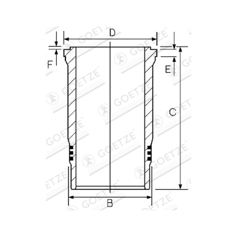 TULEJA CYLINDROWA GOETZE 1527000000 IVECO F3GFE611A 13-