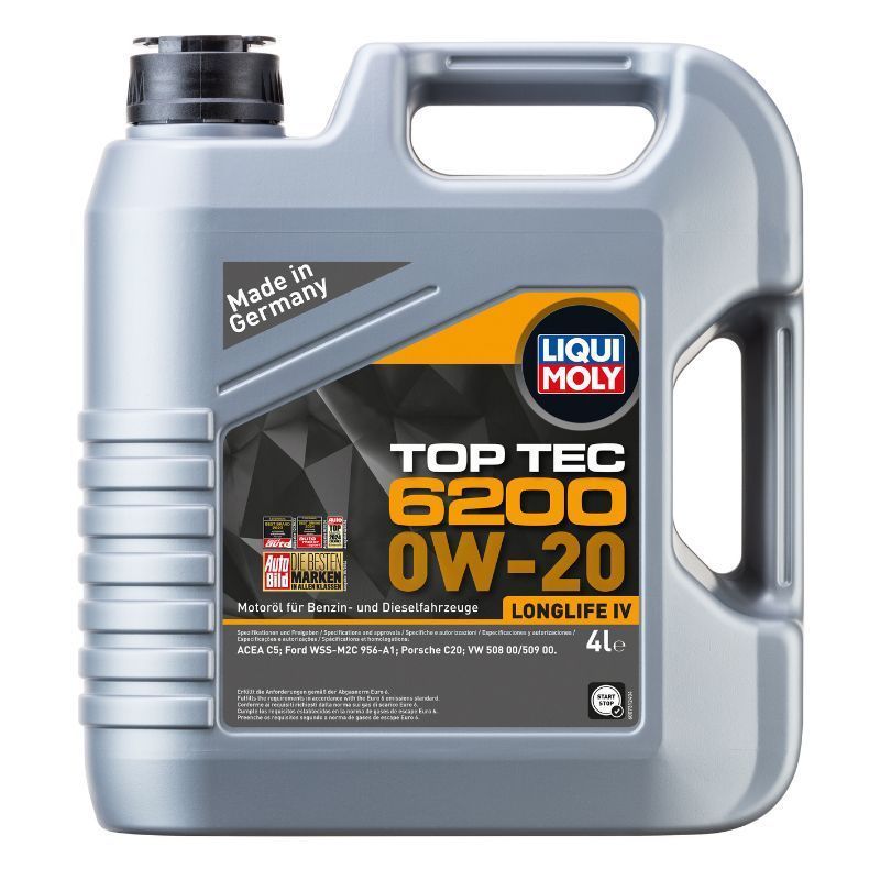 OLEJ SILNIKOWY TOP TEC 6200 0W-20 4L LIQUI MOLY 20788