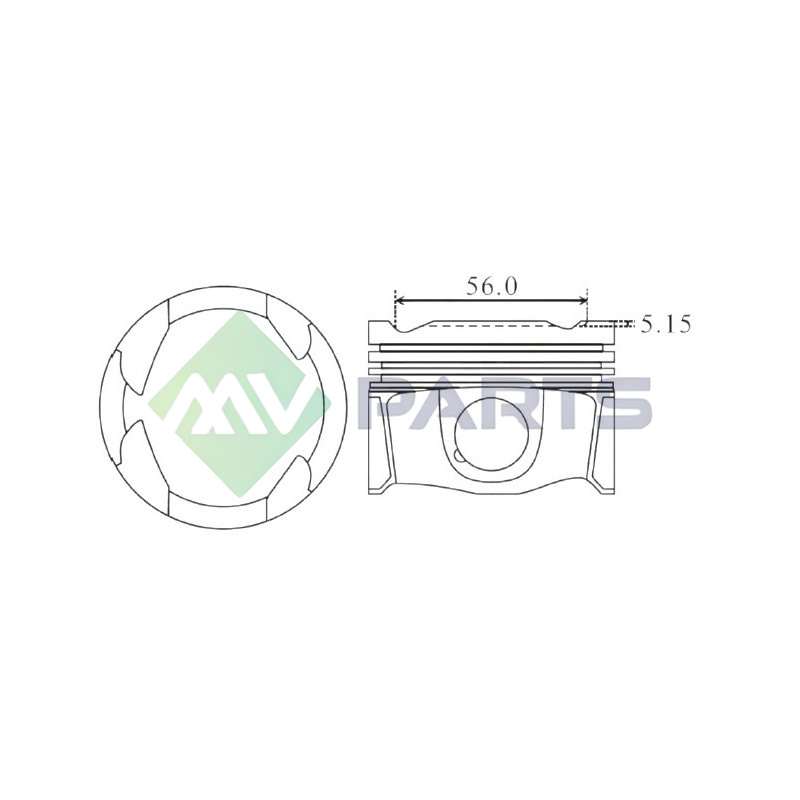 TŁOK MV PARTS P5962A STD RENAULT 1.3TCE 18-