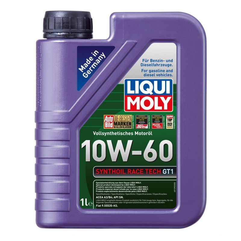 OLEJ SILNIKOWY SYNTHOIL RACE TECH GT 10W60 LIQUI MOLY 8908 1L