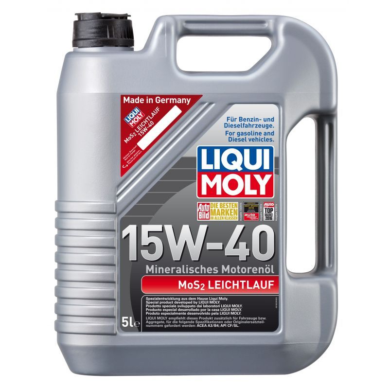 OLEJ SILNIKOWY MoS2 LEICHTLAUF 15W-40 LIQUI MOLY 2571 5L