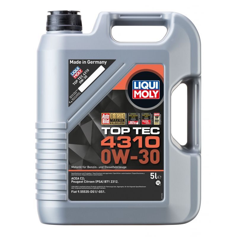 OLEJ SILNIKOWY TOP TEC 4310 0W-30 LIQUI MOLY 2362 5L